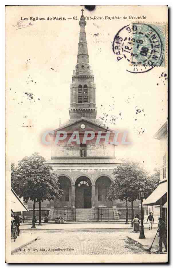 Paris - 15 - Saint Jean Baptiste de Grenelle - CPA 