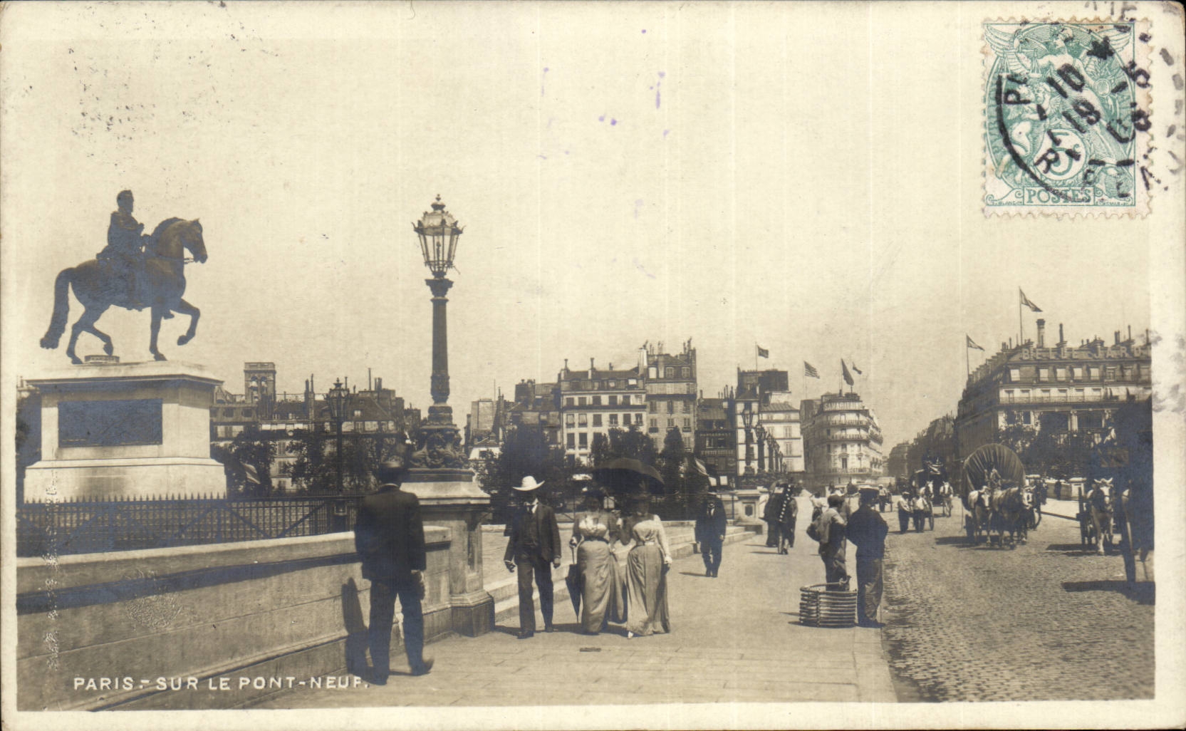 Paris - 1 - Sur le Pont Neuf - CPA 