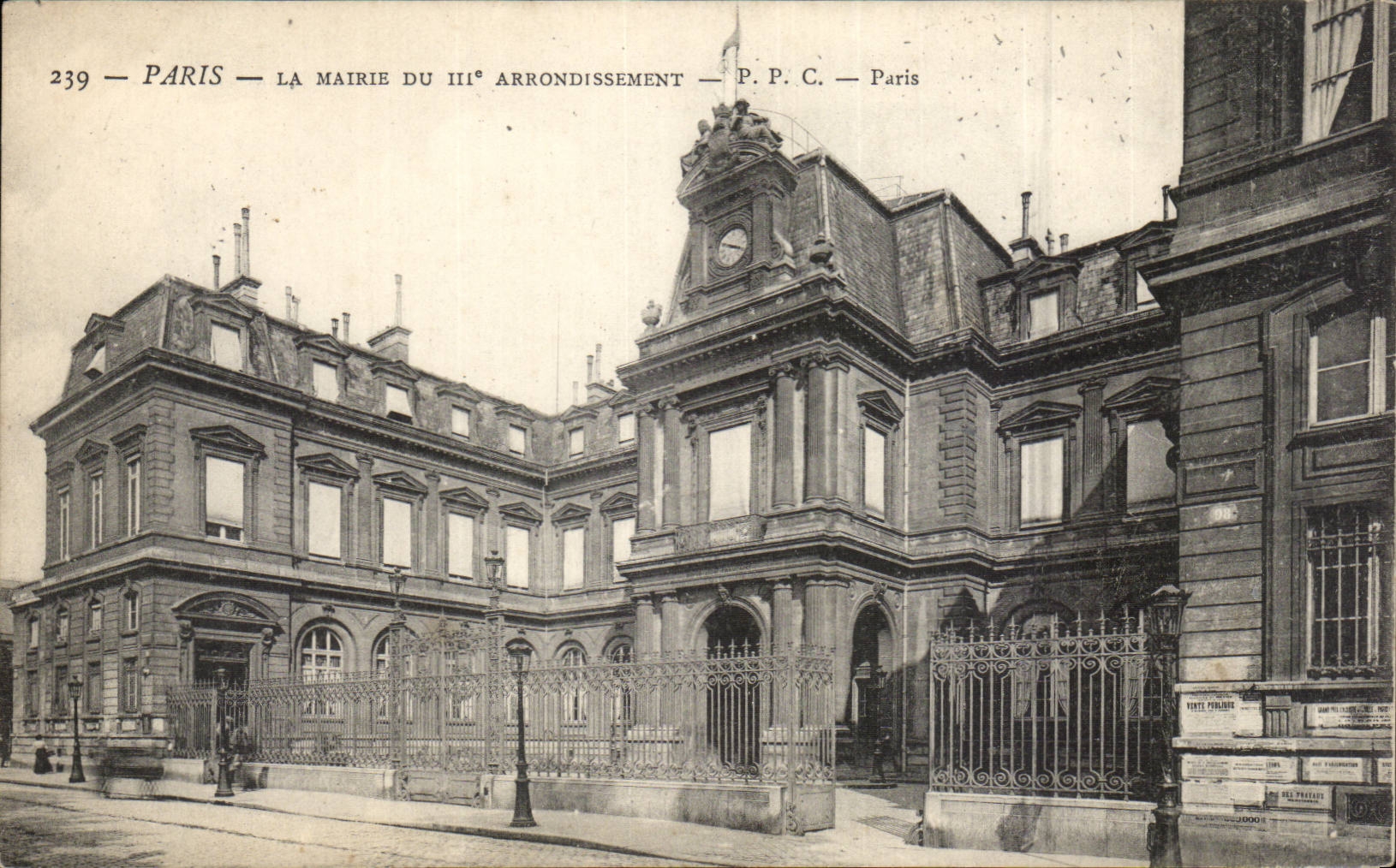 Paris - 3 - La Mairie du III arrondissement - CPA 
