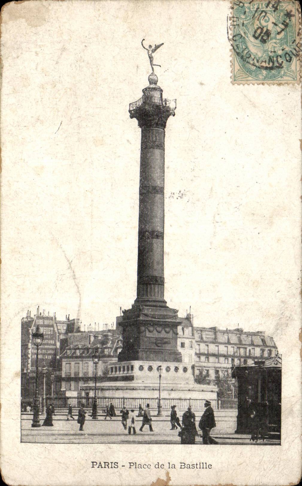 Paris - 10 - Place de la Bastille - CPA 