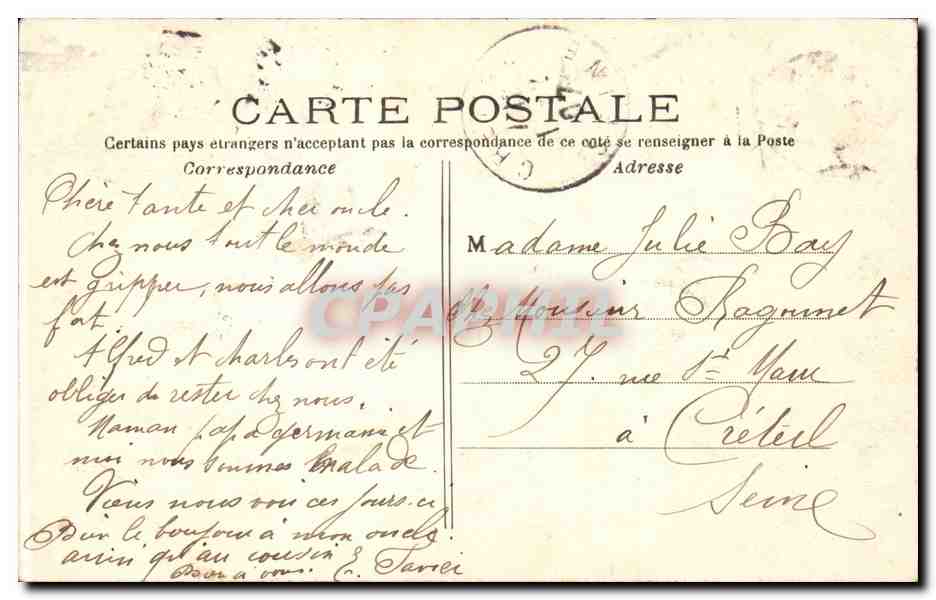 Paris - 1 - Le Pont Neuf - CPA  — Rückseite