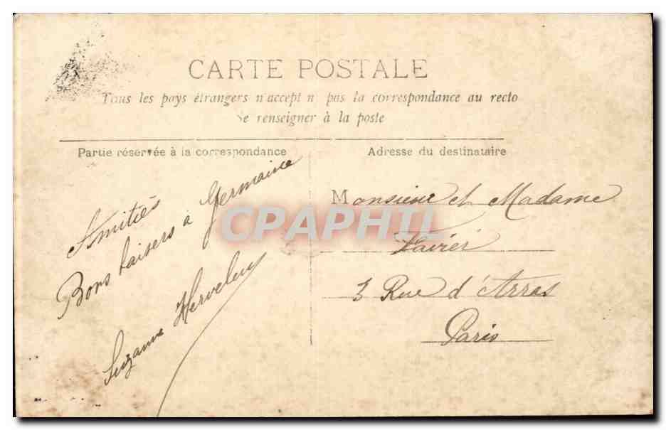 Paris - 8 - L'Avenue des Champs Elysees - CPA  — Verso