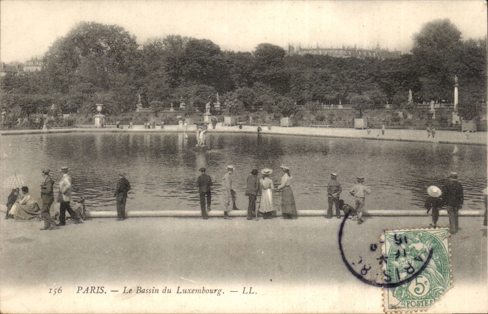 Paris - 6 - Le Bassin du Luxembourg - CPA 
