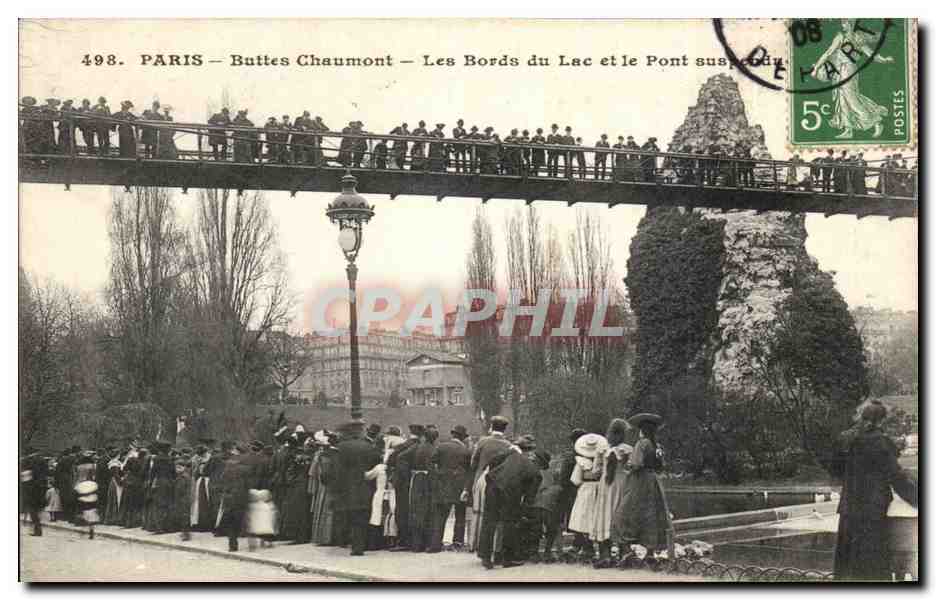 Paris - 19 - Buttes Chaumont - Les Bords du Lac - CPA 