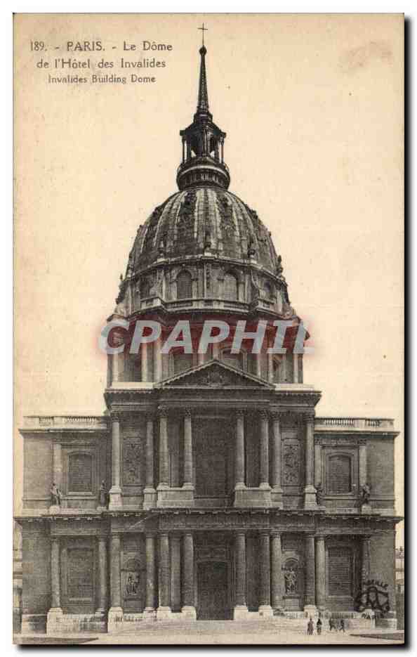 Paris - 7 - Le Dome de l'Hotel des Invalides - CPA 