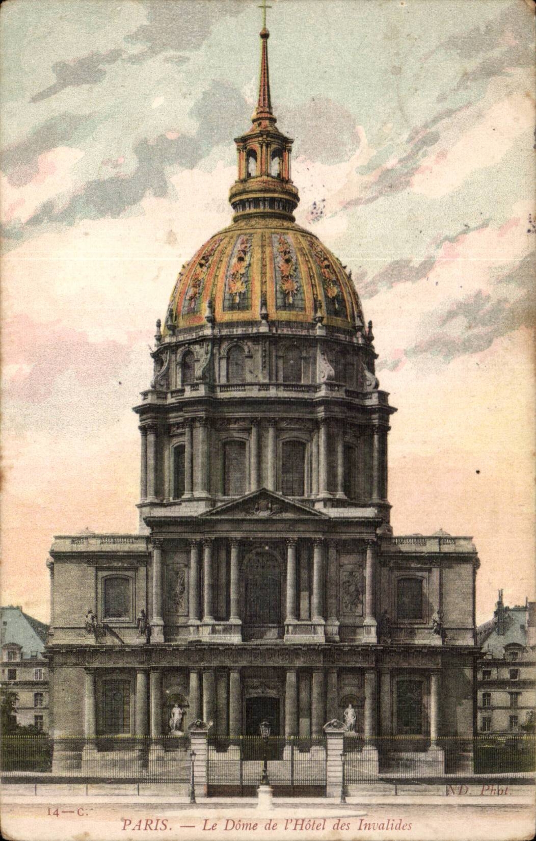 Paris - 7 - Le Dome de l'Hotel des Invalides - CPA 