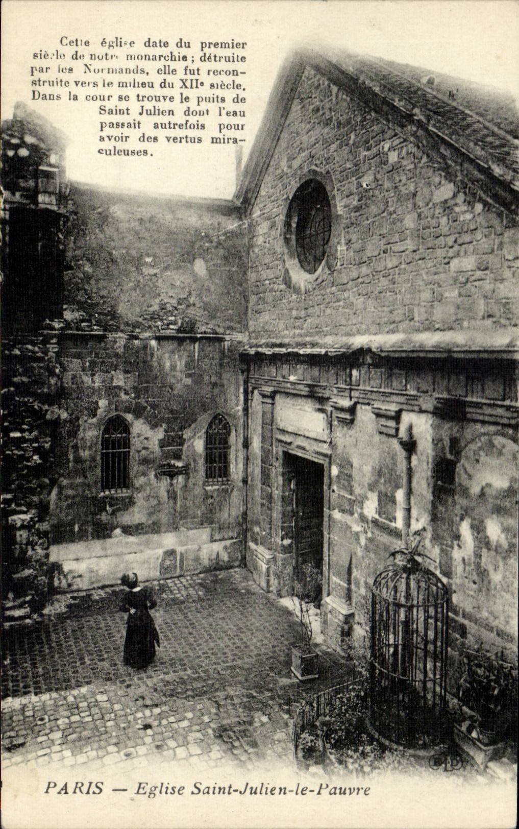 Paris - 5 - Eglise Saint Julien le Pauvre - CPA 