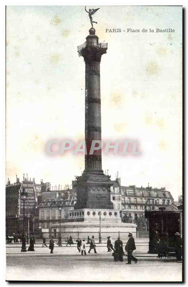 Paris - 10 - Place de la Bastille - CPA 