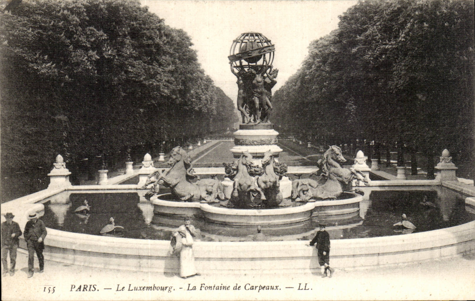 Paris - 6 - Jardin du Luxembourg - Fontaine de Carpeaux CPA 