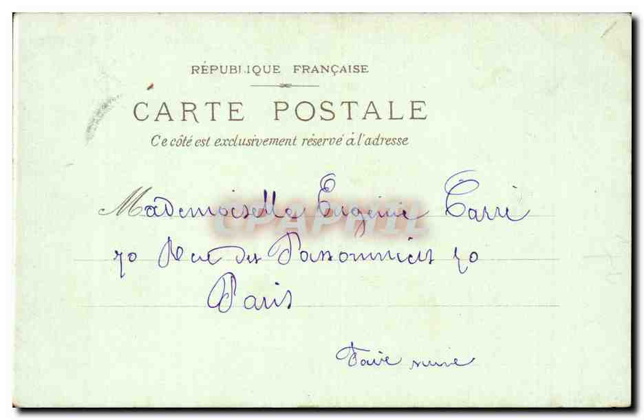 Paris - 2 - Place des Victoires - CPA  — Rückseite