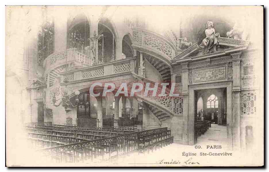 Paris - 5 - Eglise Ste Genevieve - CPA 