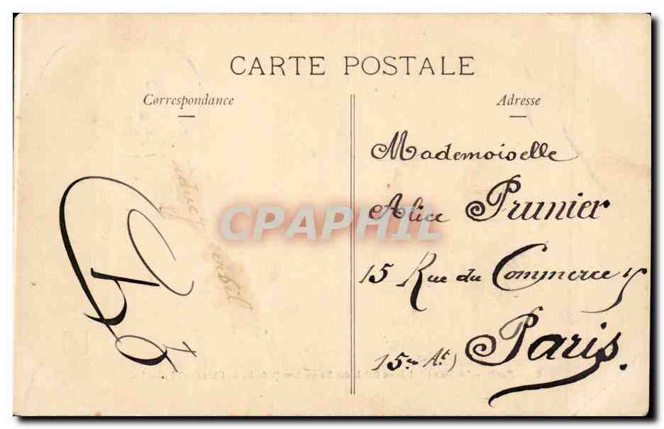 Paris - 8 - Le Grand Palais - CPA  — Verso