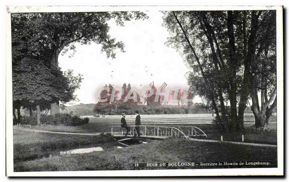 Paris - 16 - Bois de Boulogne - Derriere le Moulin de Longchamps - CPA 
