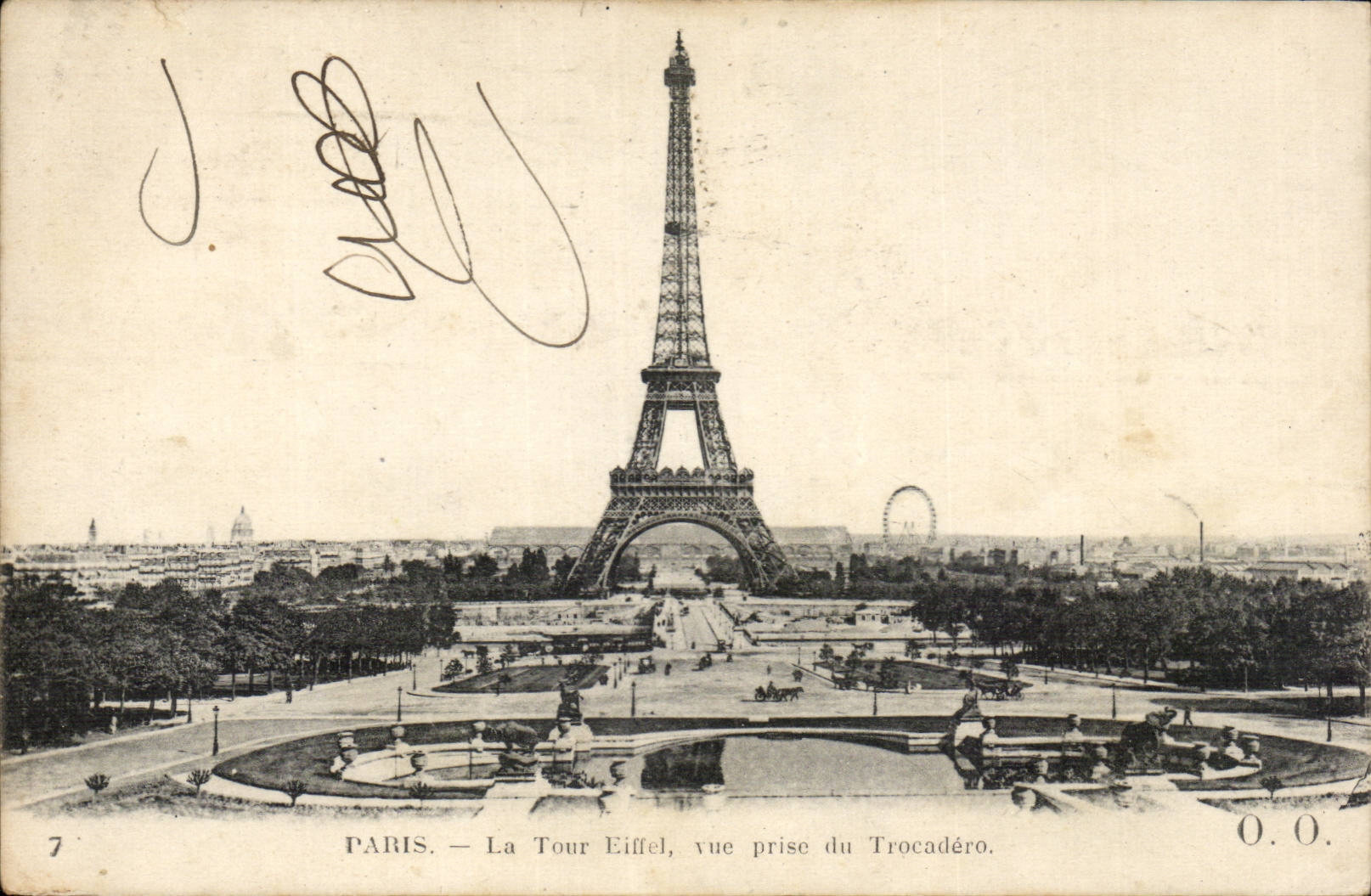 Paris - 7 - Tour Eiffel - Eiffel Tower - CPA 