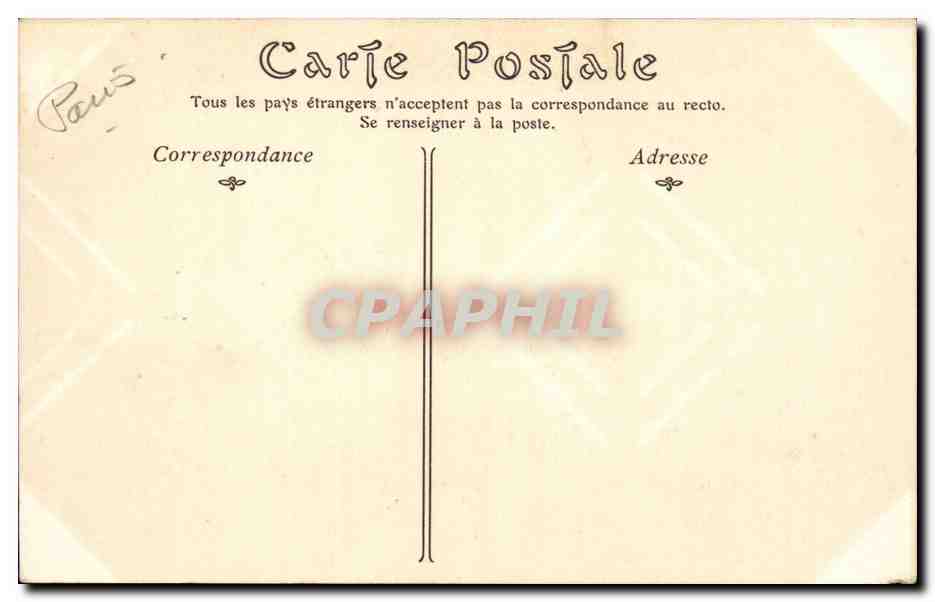 Paris - 7 - Rue de Grenelle - La Fontaine - CPA  — Rückseite