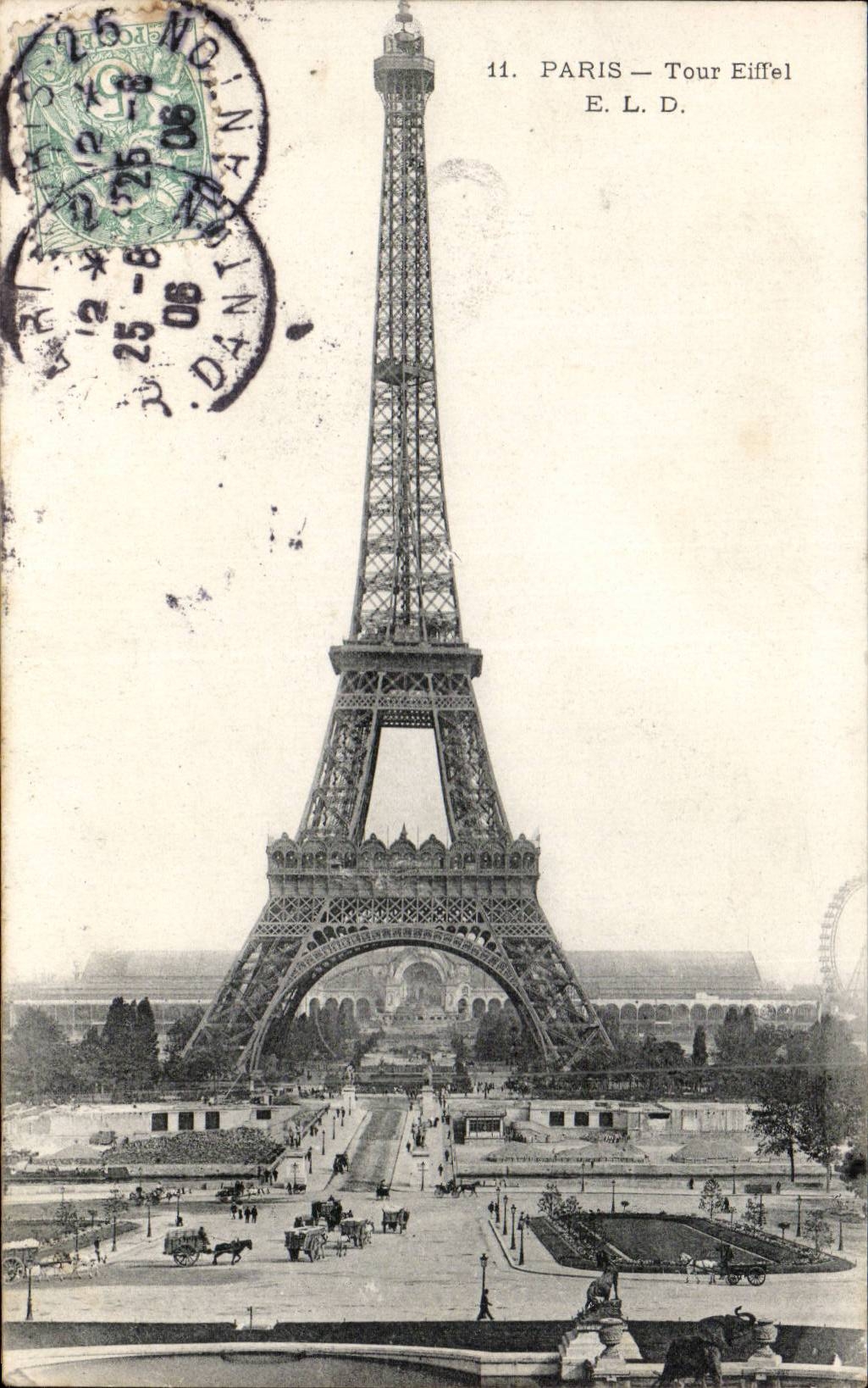 Paris - 7 - Tour Eiffel - Eiffel Tower - CPA 