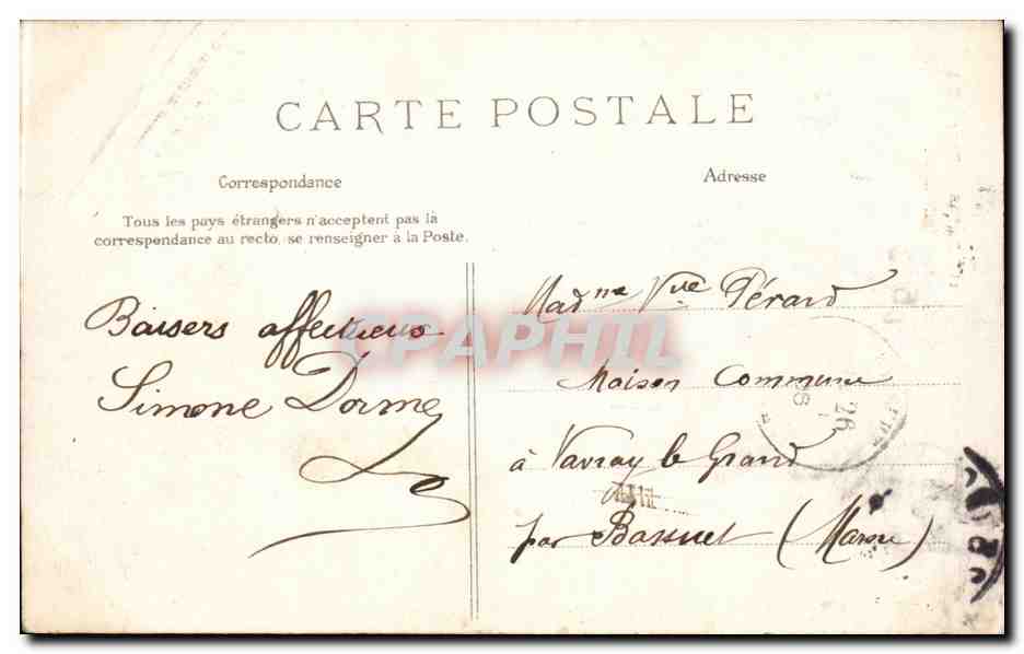 Paris - 7 - Tour Eiffel - Eiffel Tower - CPA  — Verso