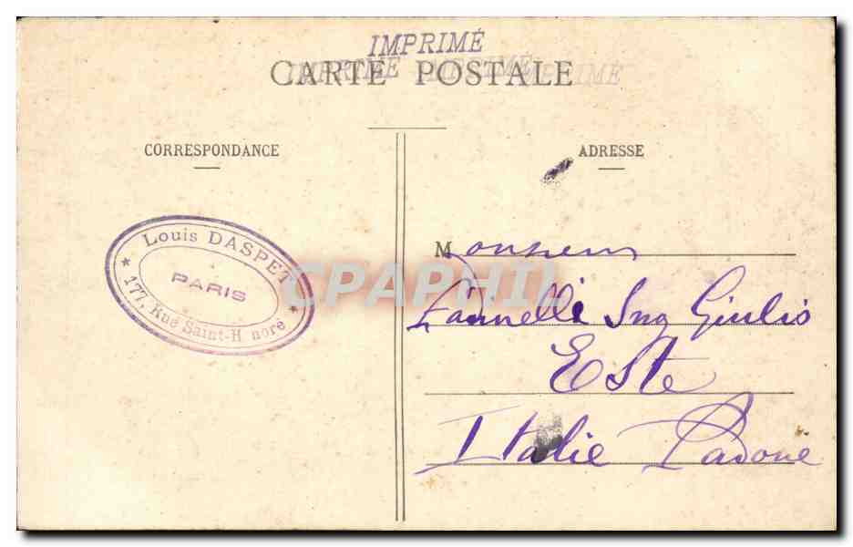 Paris - 10 - Place de la Republique - CPA  — Rückseite