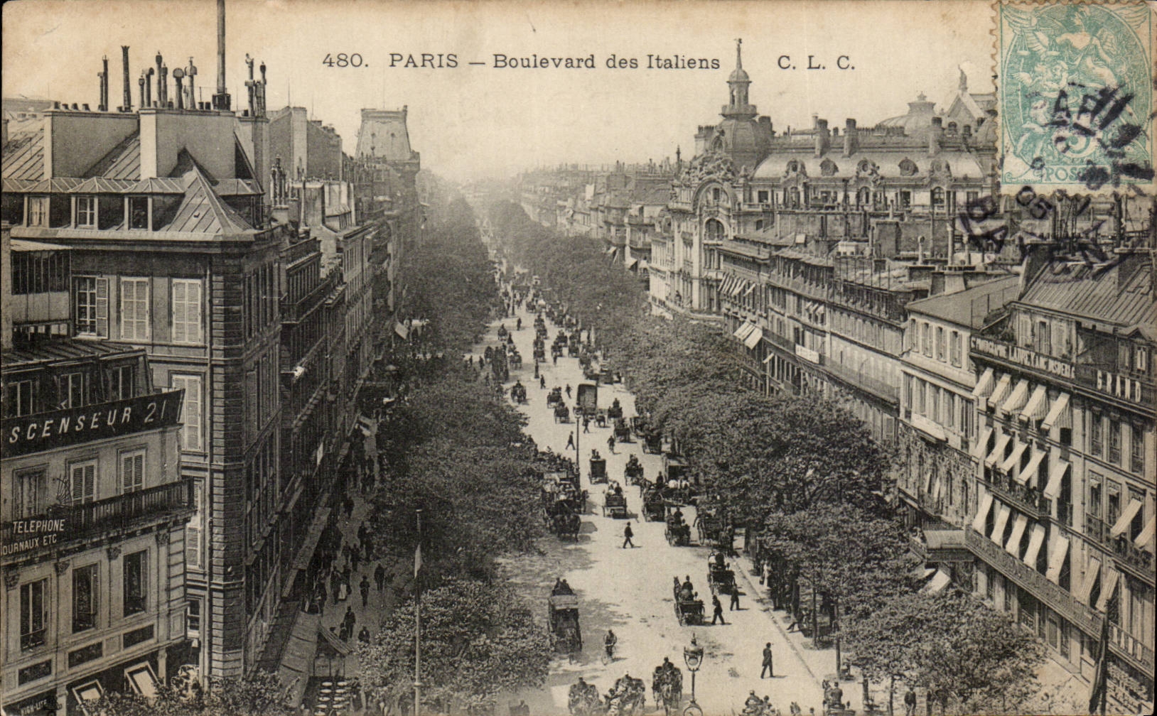 Paris - 2 - Boulevards des Italiens - CPA 