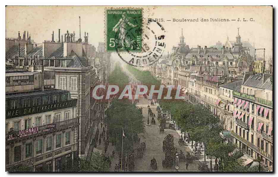 Paris - 2 - Boulevards des Italiens - CPA 