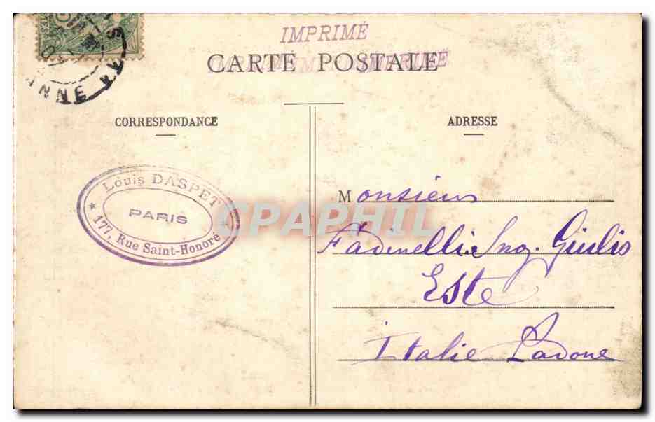 Paris - 10 - Porte Saint Martin - CPA  — Verso