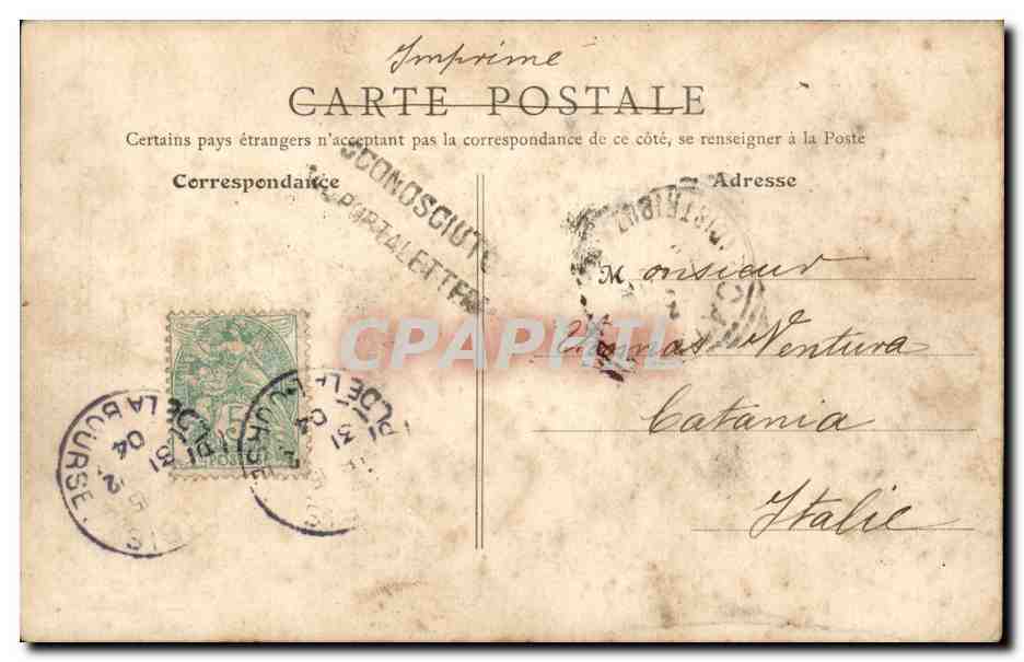 Paris - 10 - Porte Saint Martin - CPA  — Verso