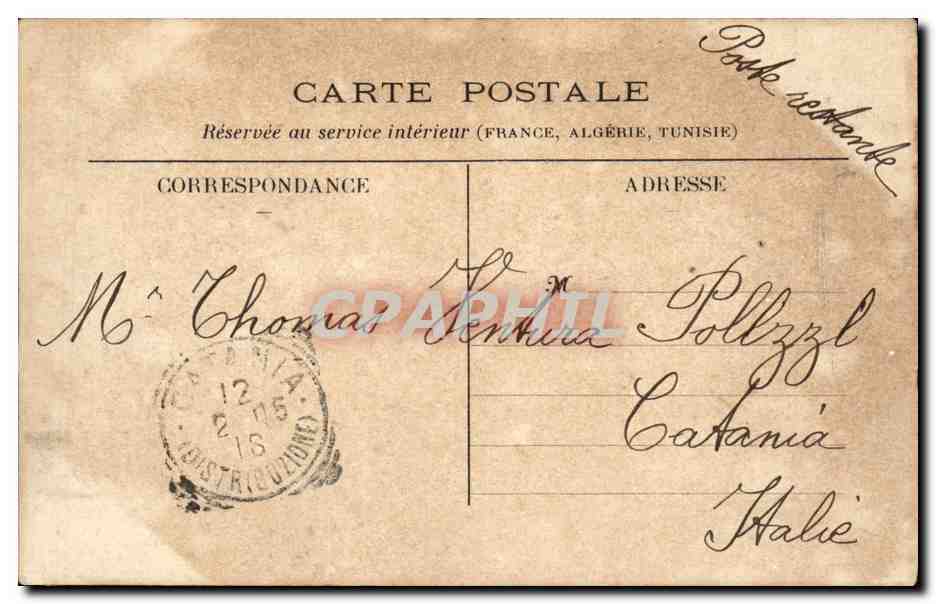 Paris - 1 - Comedie Francaise - CPA  — Verso