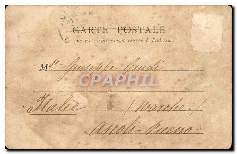 Paris - 9 -Theatre Vaudeville - CPA  — Verso
