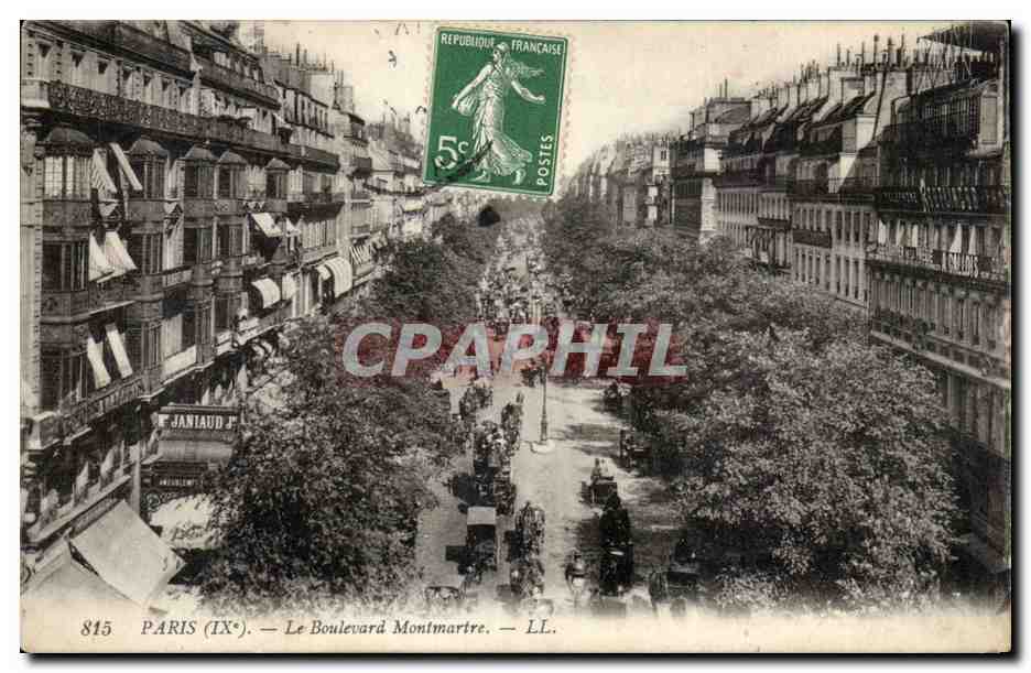 Paris - 9 - Boulevard Montmartre - CPA 