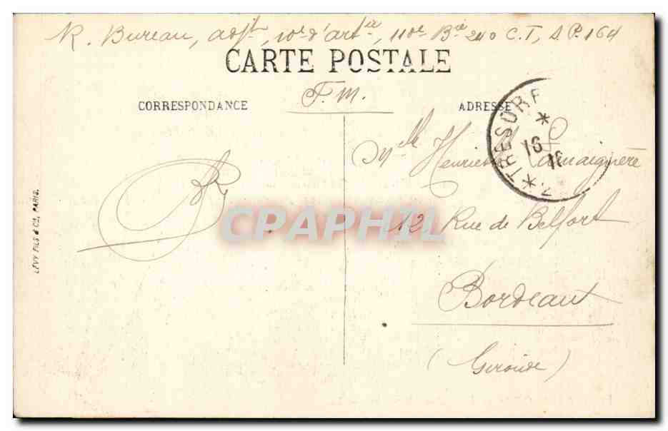 Paris - 7 - Hotel des Invalides - CPA  — Rückseite