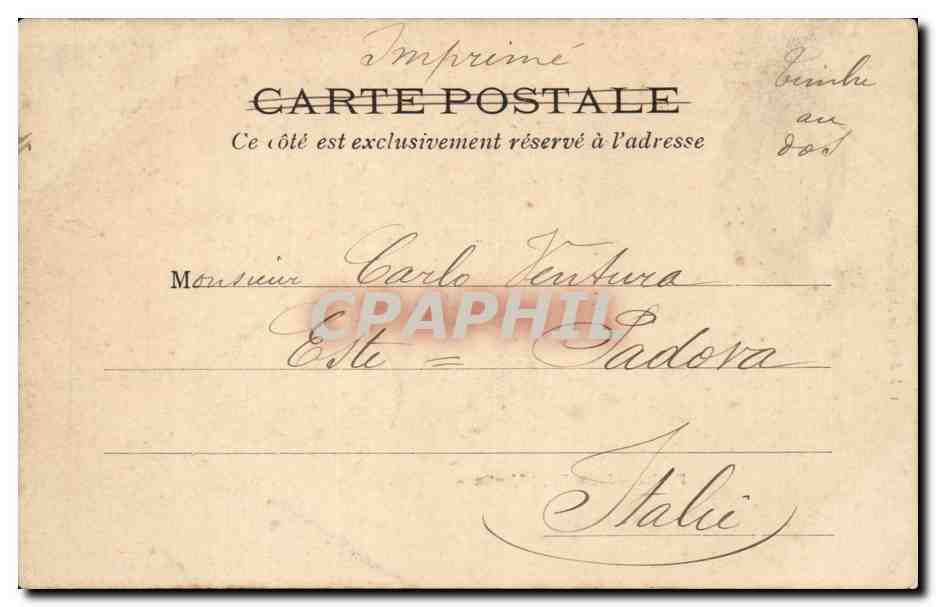 Paris - 10 - Porte Saint Martin - G Dupre - 1903 - CPA  — Verso