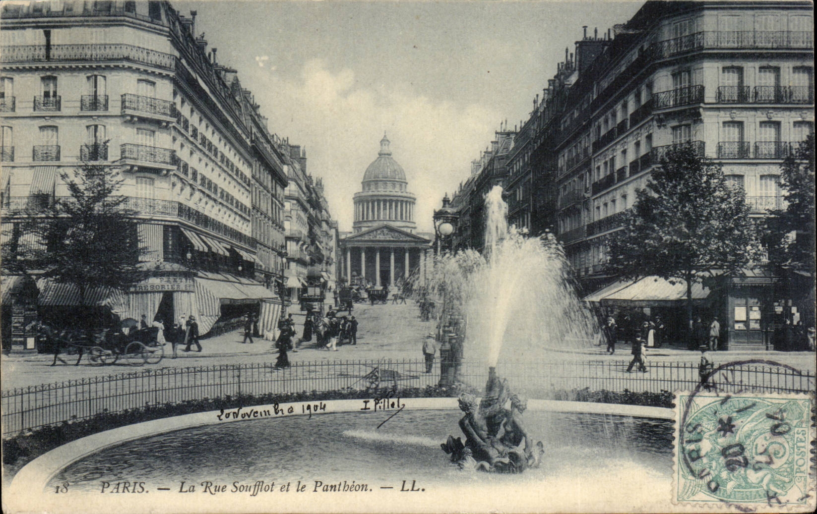 Paris - 5 - Pantheon - Rue Soufflot - CPA 