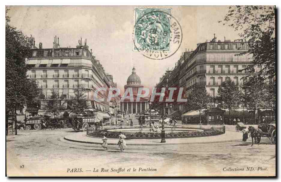 Paris - 5 - Pantheon - Rue Soufflot - CPA 
