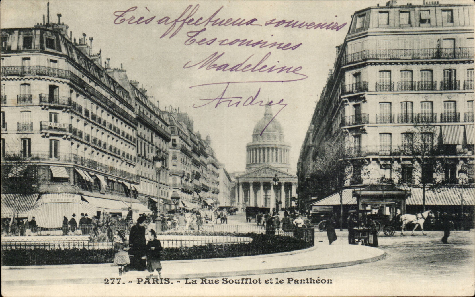 Paris - 5 - Le Pantheon - Rue Soufflot - CPA 