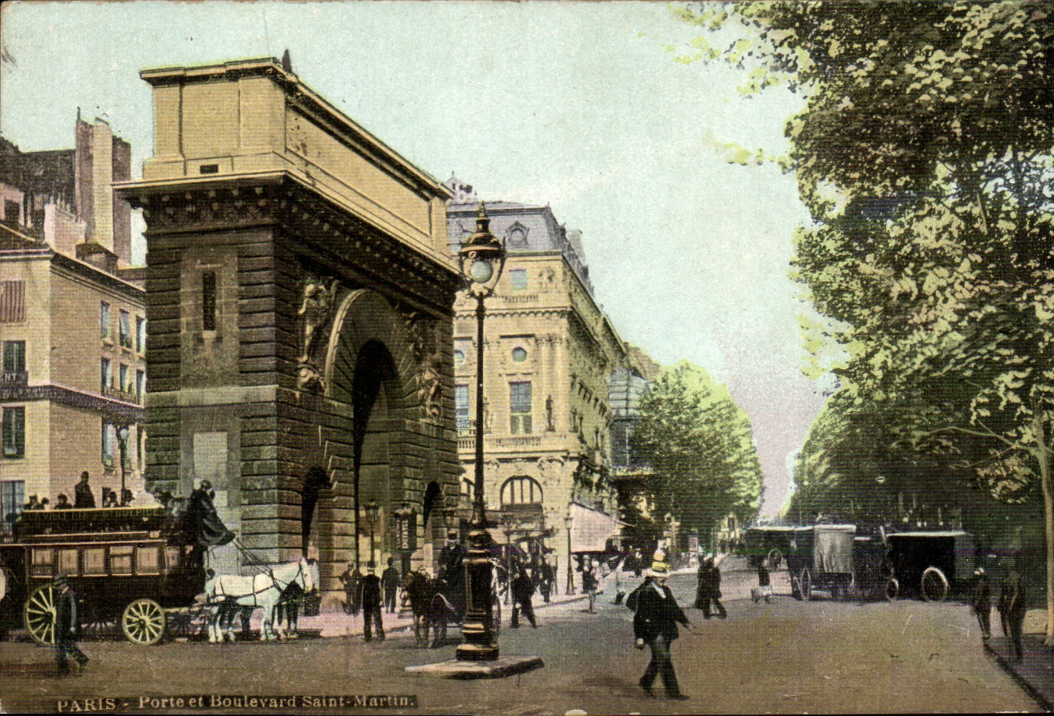 Paris - 10 - Porte et Boulevard Saint Martin - CPA 
