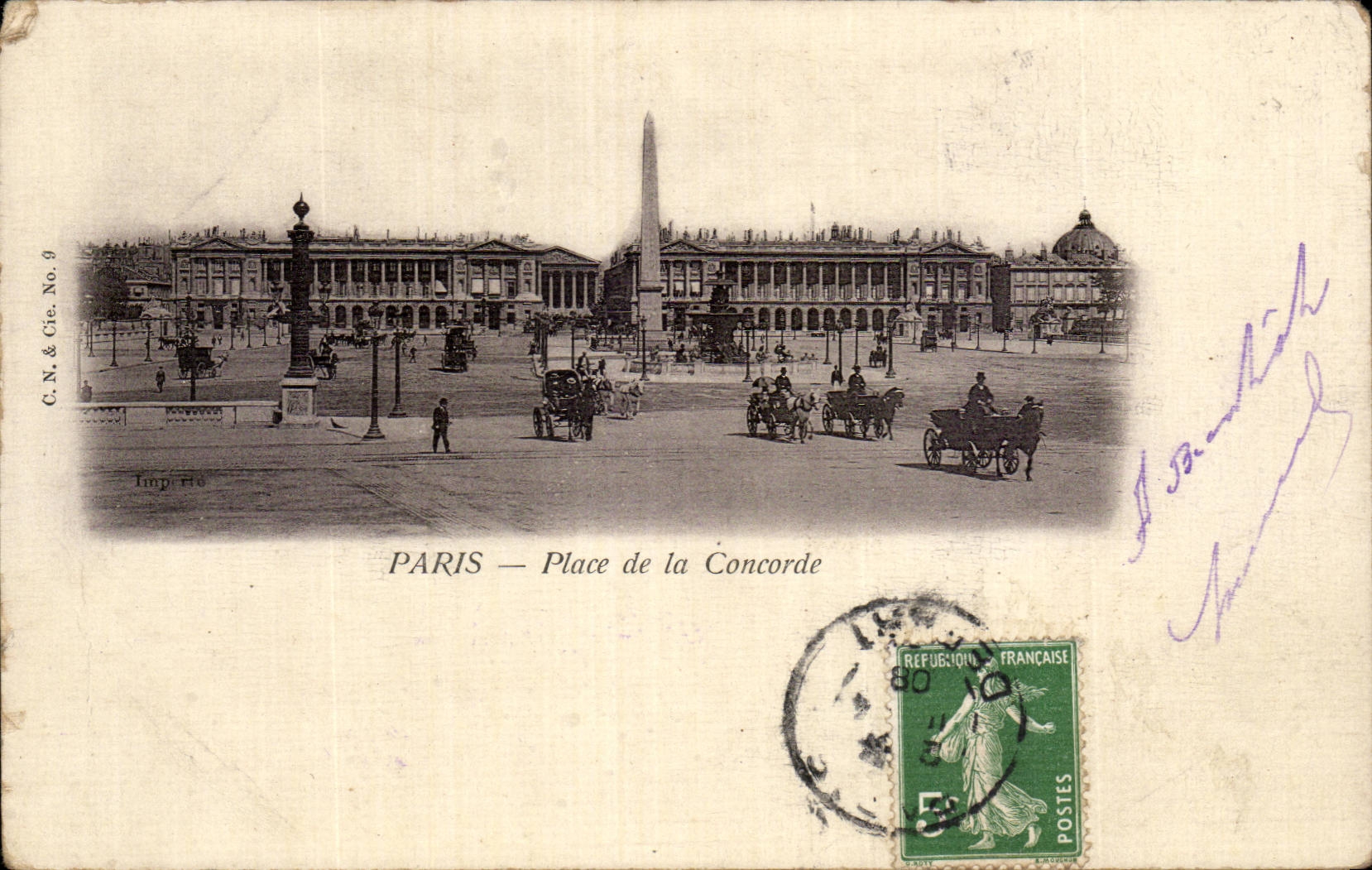 Paris - 8 - Place de la Concorde - CPA 