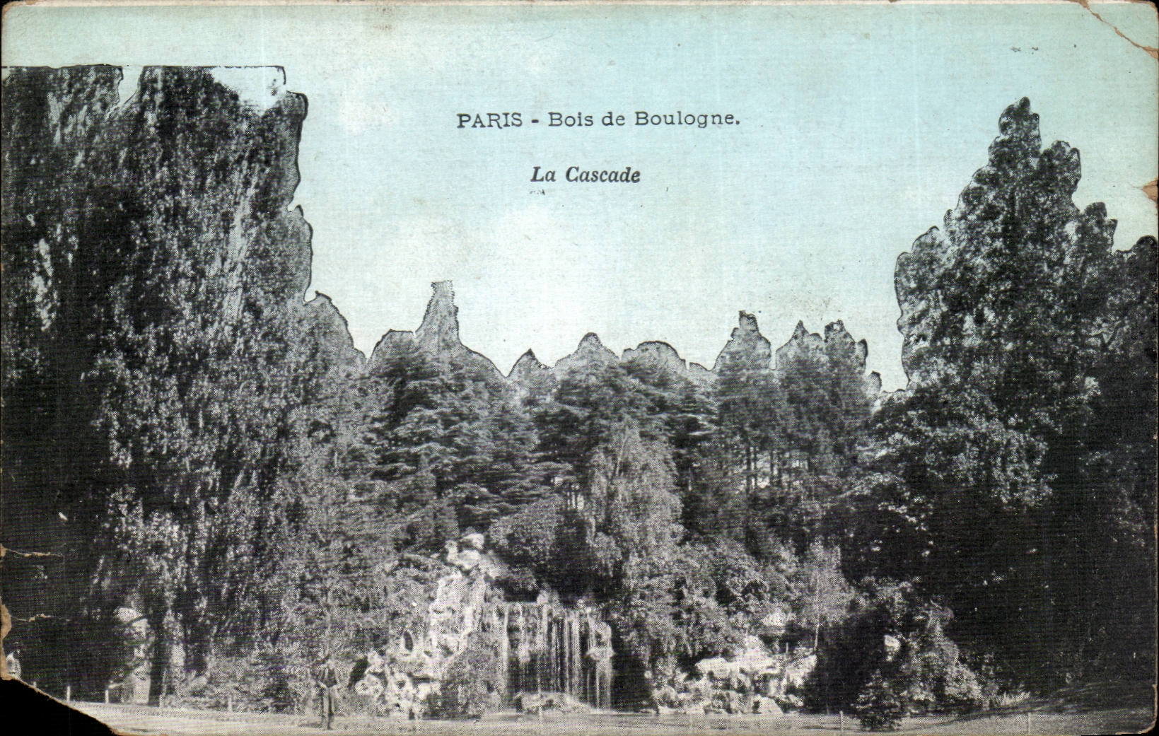 PARIS - Bois de Boulogne. La Cascade — éditeur inconnu, n° de série non visible