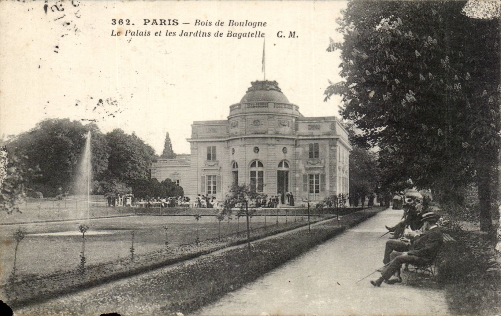 Parijs — Bois de Boulogne — Het Paleis en de Tuinen van Bagatelle — C.M. n°362