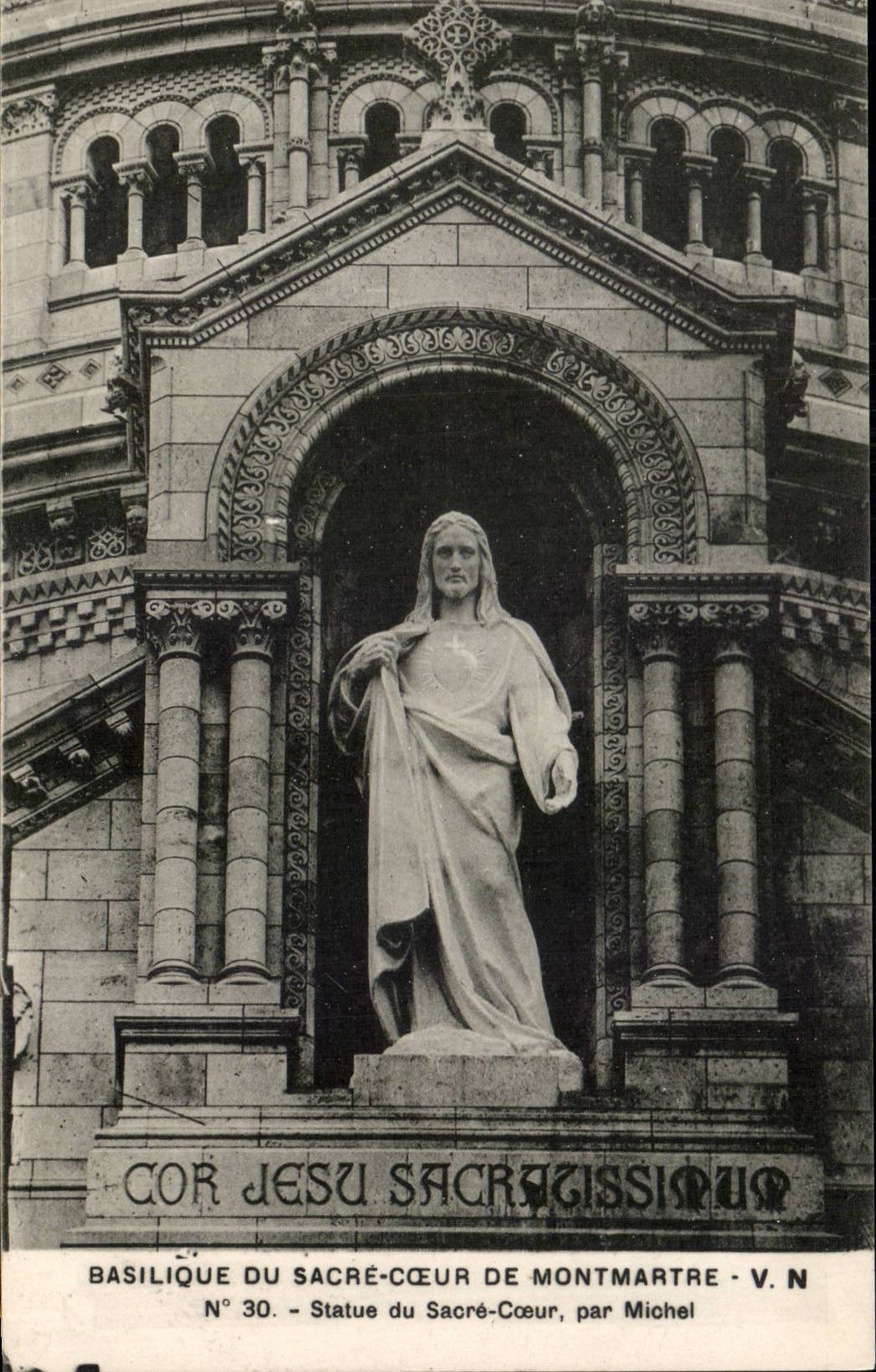 Paris - 18 - Basilique du Sacre Coeur de Montmatre - Jesus - CPA 