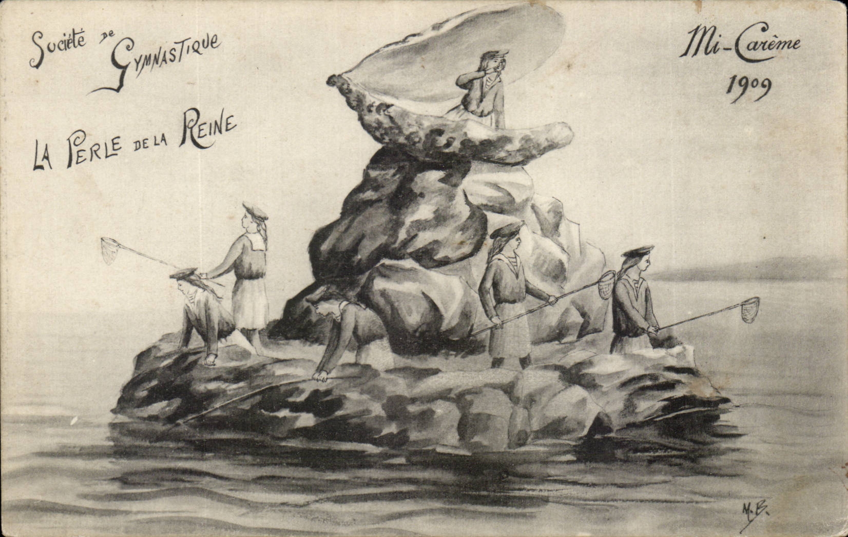 Société de Gymnastique La Perle de la Reine — Mi-Carême 1909