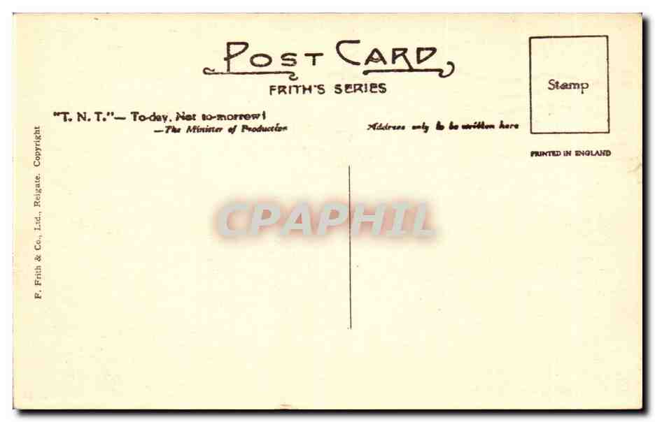 Angleterre - England - London - House of Commons - CPA  — Rückseite