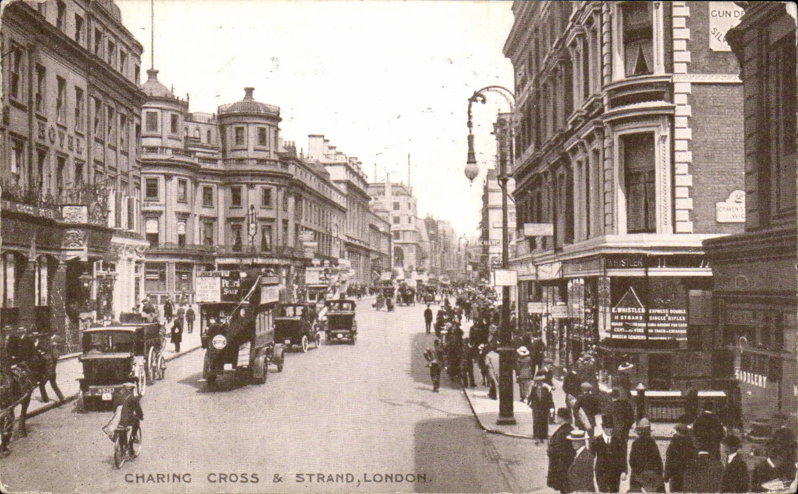 Angleterre - England - London - Charing Cross and Strand - velo - bicycle - CPA 