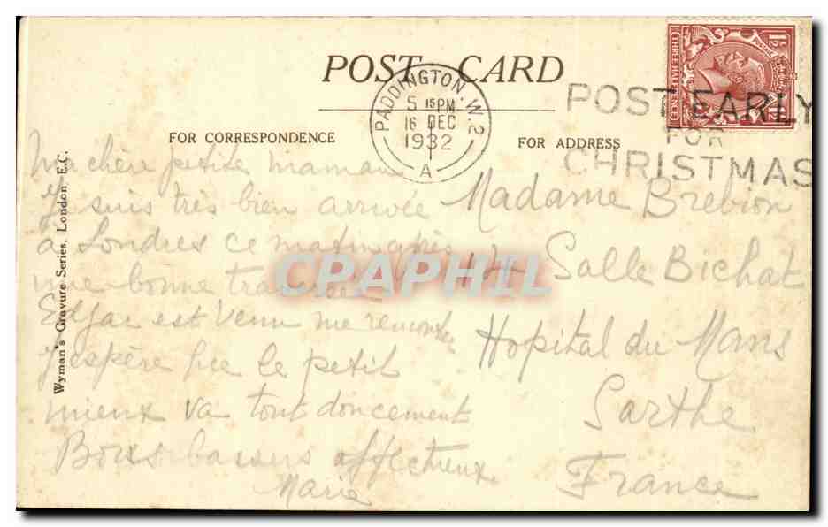 Angleterre - England - London - The Tour - General View - CPA  — Verso