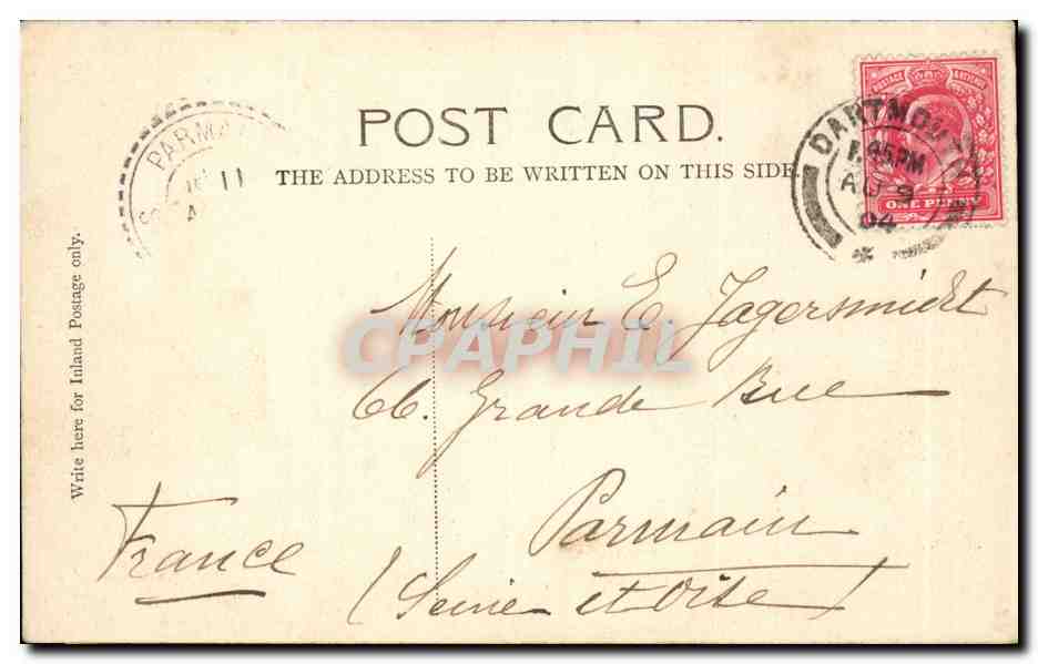 Angleterre - England - Mouth of the Dart Dartmouth - CPA  — Rückseite