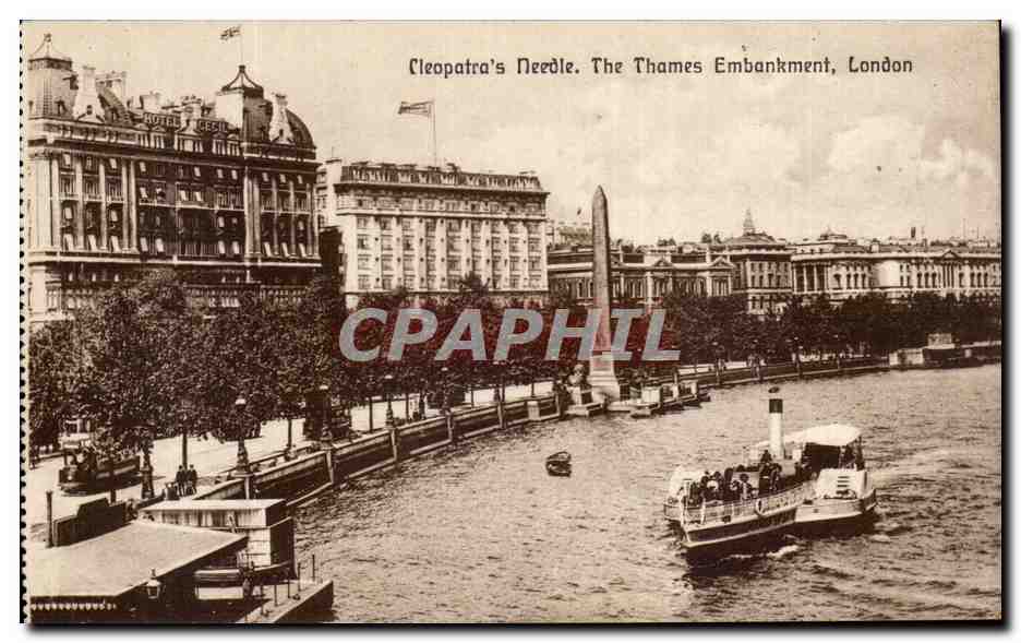 Angleterre - England - London - Cleopatra's Needle - The Thames Embankment - CPA 