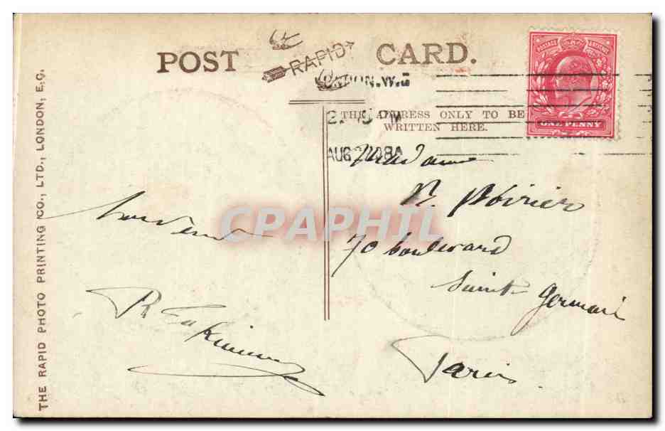 Angleterre - England - London - SOuvenir de Londres - Royal Exchange - Westminster Abbey - CPA  — Rückseite