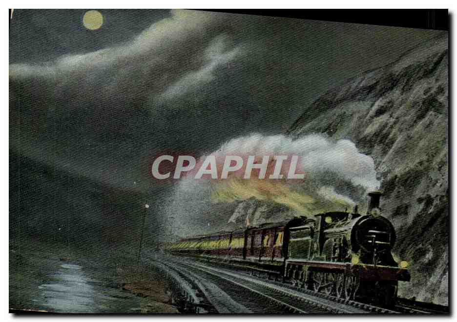 Train - Midnight Train - nuit - zug - nachtzug - CPA 