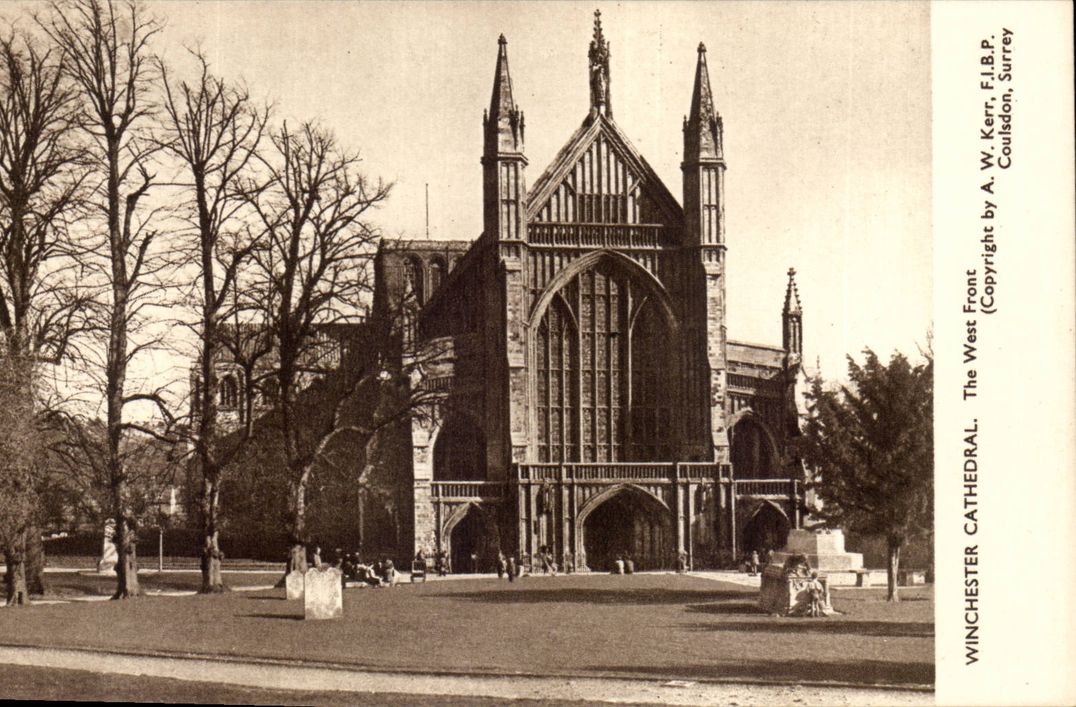 Angleterre - England - Winchester Cathedral - The West Front - CPA 