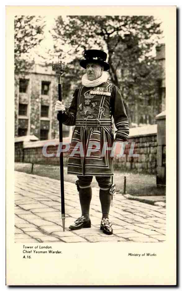 Angleterre - England - London - Chief Yeoman Warder - Tower of London - CPA 