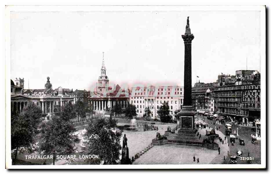 Angleterre - England - London - Trafalger Square - CPA 
